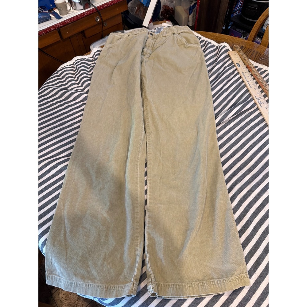 Columbia Sportswear Mens Corduroy Carpenter Pants 36x30 Khaki Tan Utility AM8411